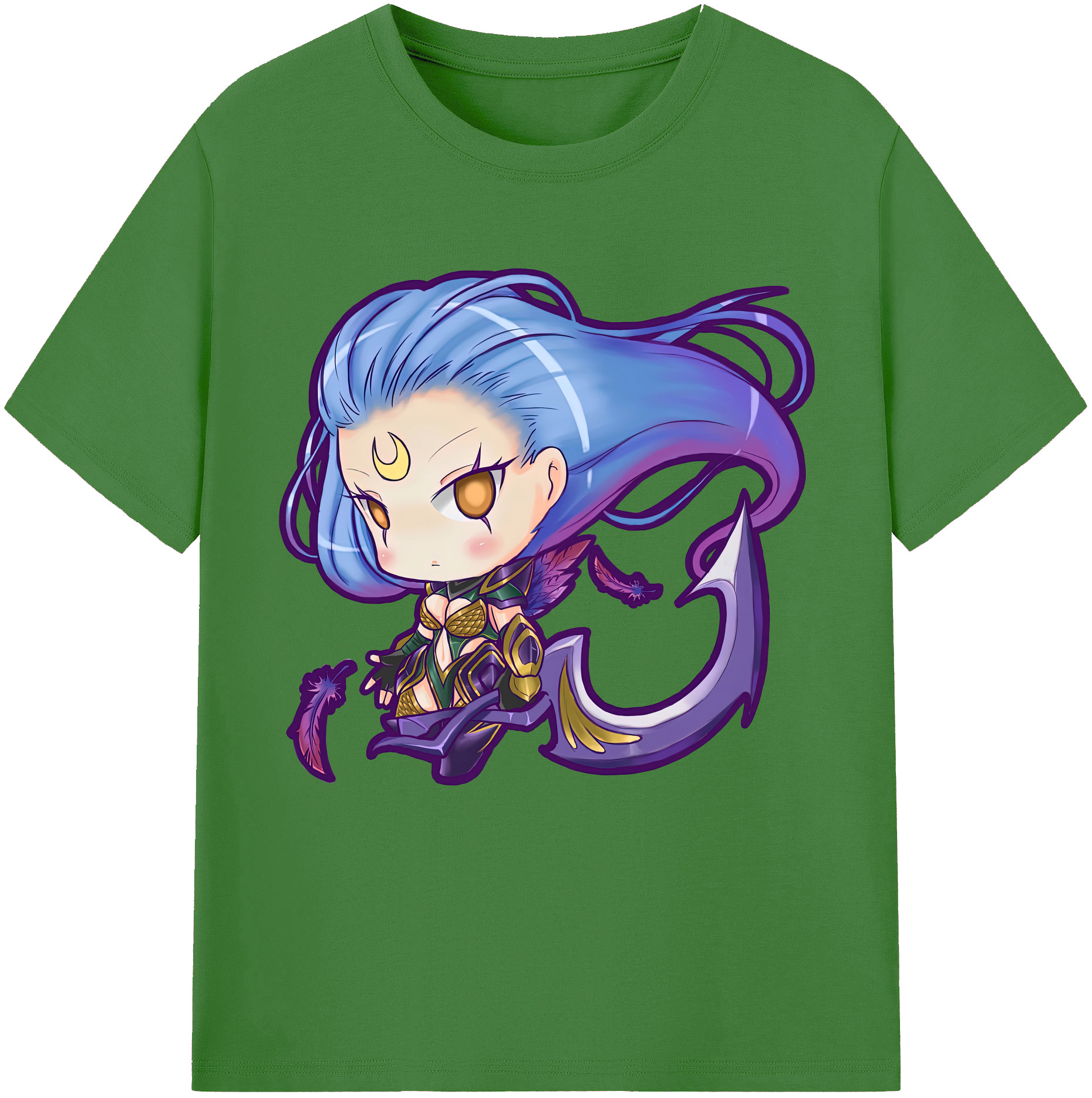 （画像用） リーグ・オブ・レジェンド League of Legends LOL レディースカジュアルプリントTシャツ（綿100％）